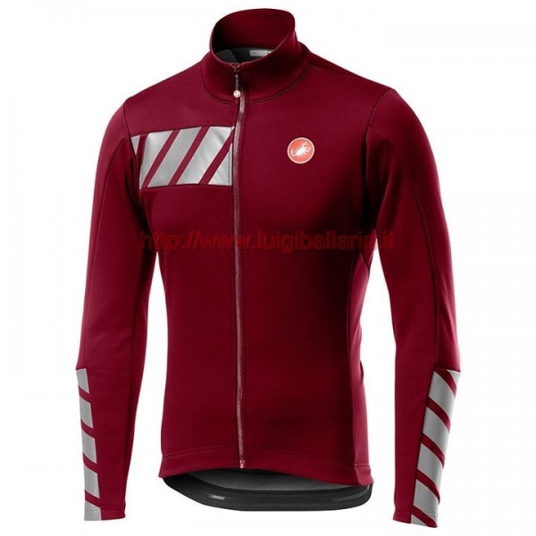 Completo Ciclismo 2019 Casteli Raddoppia 2 nero-rosso Maglia Ciclismo Manica Lunga