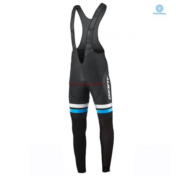 Completo Ciclismo 2019 Giant Race Day sombre Blu Salopette Lunga Ciclismo thermique