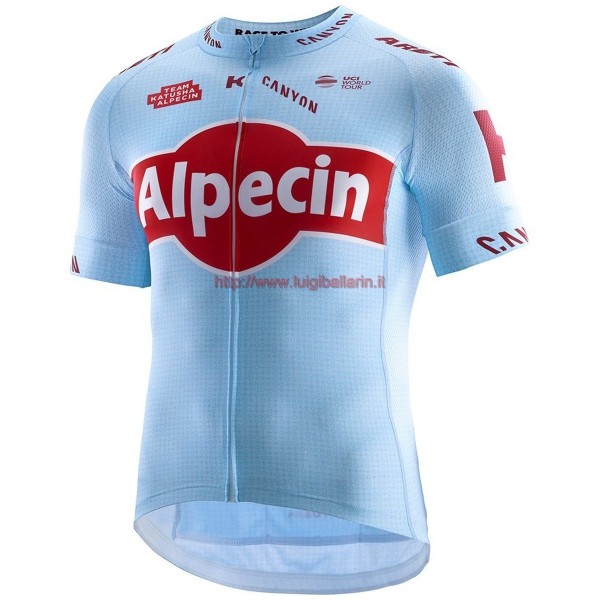 Completo Ciclismo 2019 Katusha Alpecin Maglia Ciclismo Manica Corta