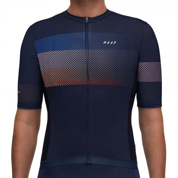 Completo Ciclismo 2019 MAAP Aether marine Maglia Ciclismo Manica Corta