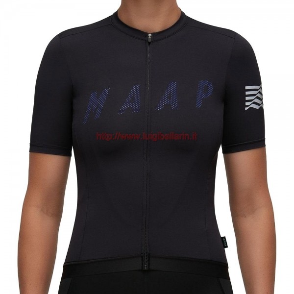 Completo Ciclismo 2019 MAAP Escape nero donna Maglia Ciclismo Manica Corta