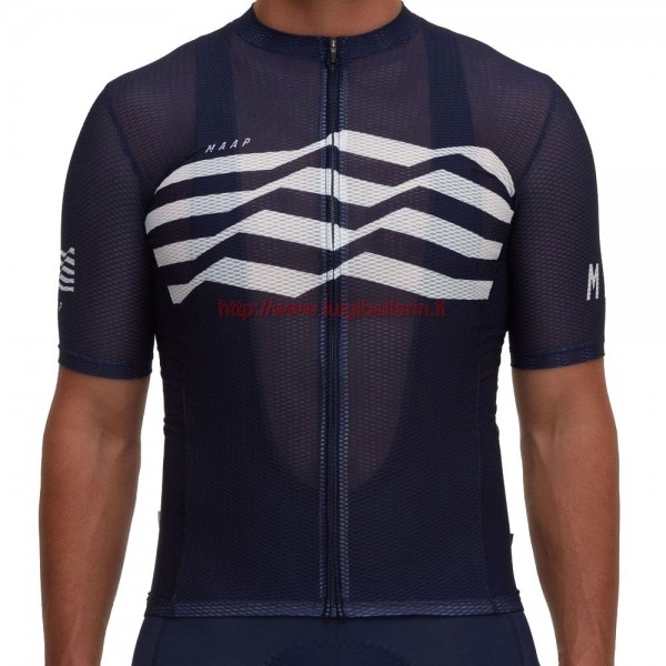 Completo Ciclismo 2019 MAAP M-Flag ultra Blu Maglia Ciclismo Manica Corta