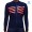 Completo Ciclismo 2019 MAAP M-Flag ultra Blu-rosso thermique Maglia Ciclismo Manica Lunga
