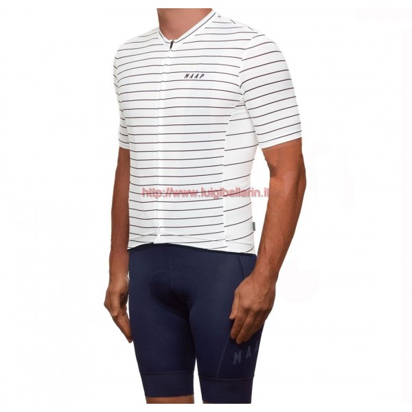 Completo Ciclismo 2019 MAAP Movement Squadre bianca abbigliamento Bici Completo Maglia Ciclismo Corta e Salopette