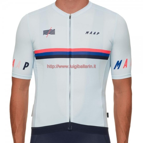Completo Ciclismo 2019 MAAP Nationals bianca Maglia Ciclismo Manica Corta