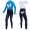 Completo Ciclismo 2019 Movistar Squadre thermique Maglia Ciclismo Manica Lunga e Salopette Lunga