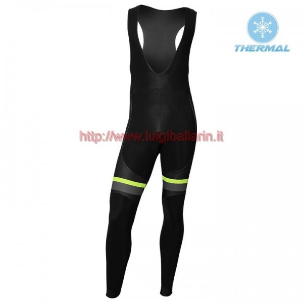 Completo Ciclismo 2019 Nalini Tuono nero-giallo Salopette Lunga Ciclismo thermique