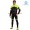 Completo Ciclismo 2019 Nalini Tuono nero-giallo thermique Maglia Ciclismo Manica Lunga e Salopette Lunga