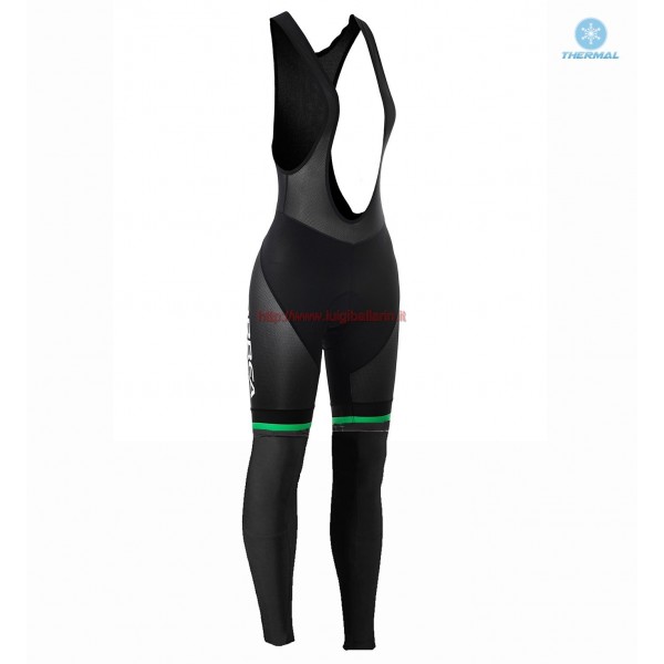 Completo Ciclismo 2019 Orbea Usine Racing donna verde Salopette Lunga Ciclismo thermique