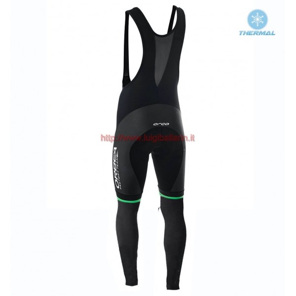 Completo Ciclismo 2019 Orbea Usine Racing verde Salopette Lunga Ciclismo thermique