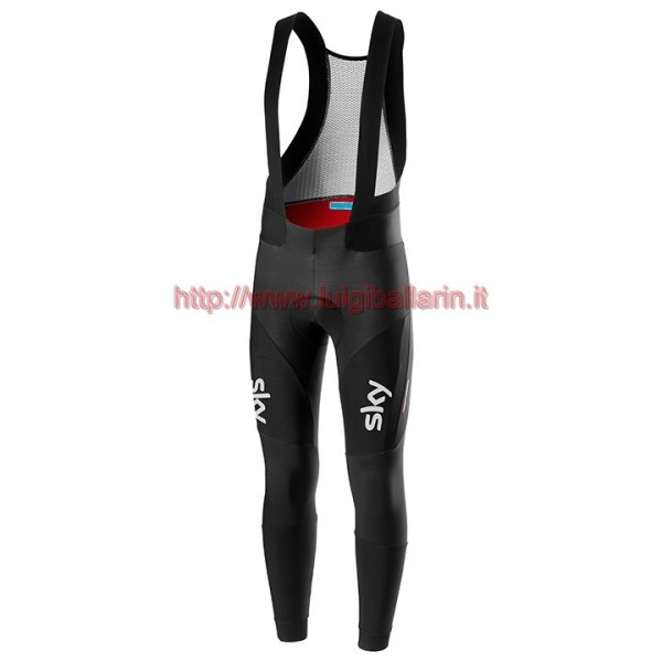 Completo Ciclismo 2019 SKY Squadre nero-Blu Salopette Lunga Ciclismo