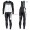 Completo Ciclismo 2019 Scott-RC PRO nero-bianca thermique Maglia Ciclismo Manica Lunga e Salopette Lunga