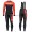 Completo Ciclismo 2019 Scott-RC PRO nero-rosso Maglia Ciclismo Manica Lunga e Salopette