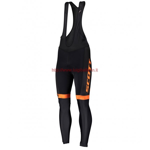 Completo Ciclismo 2019 Scott-RC-Squadre nero-Gris-Orange Salopette Lunga Ciclismo