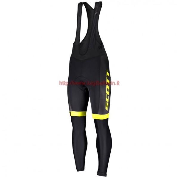 Completo Ciclismo 2019 Scott-RC-Squadre nero-giallo Salopette Lunga Ciclismo