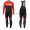 Completo Ciclismo 2019 Scott-RC-Squadre nero-rosso Maglia Ciclismo Manica Lunga e Salopette