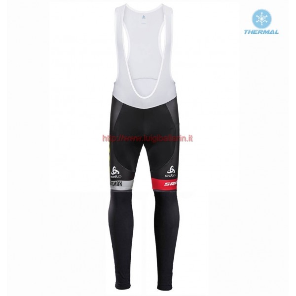 Completo Ciclismo 2019 Scott Sram nero-giallo Salopette Lunga Ciclismo thermique