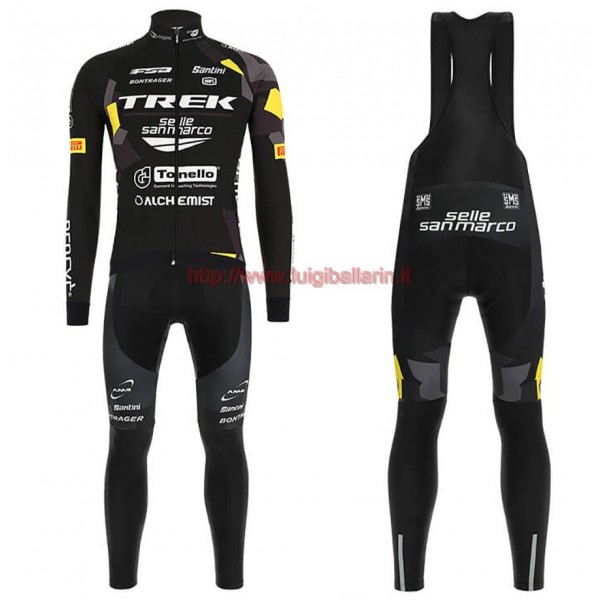 Completo Ciclismo 2019 Trek Selle San Marco Maglia Ciclismo Manica Lunga e Salopette