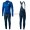 Completo Ciclismo 2020 Italia Blu Maglia Ciclismo Manica Lunga e Salopette