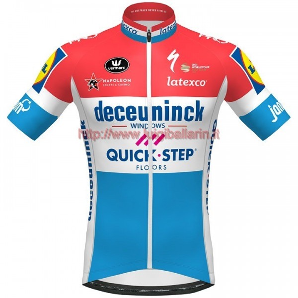 Completo Ciclismo 2020 Quick-Step Luxembourg Champion Maglia Ciclismo Manica Corta