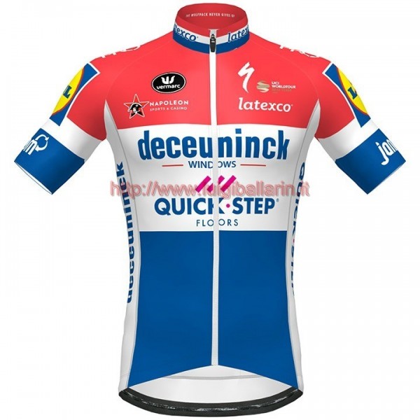 Completo Ciclismo 2020 Quick-Step Netherlands Champion Maglia Ciclismo Manica Corta