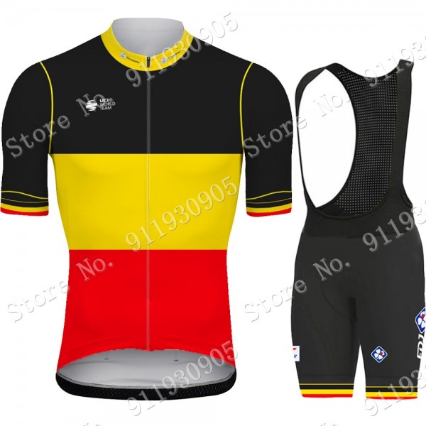 FDJ Pro Team belgium 2021 abbigliamento Bici Completo Maglia Ciclismo Corta e Salopette sqY37