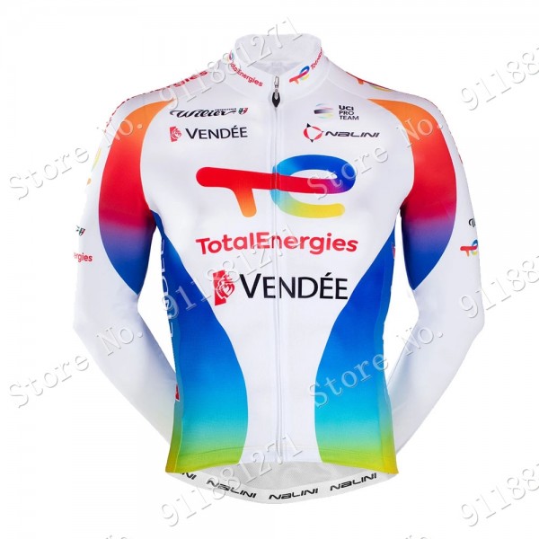 Total Direct Energie 2021 Maglia Ciclismo Manica Lunga Kvo7z