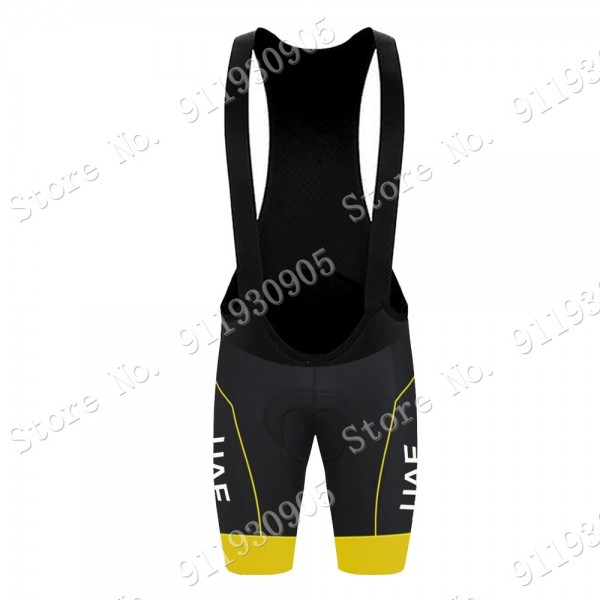 Yellow UAE Emirates Tour De France 2021 Salopette Ciclismo pantaloncini s15Zn