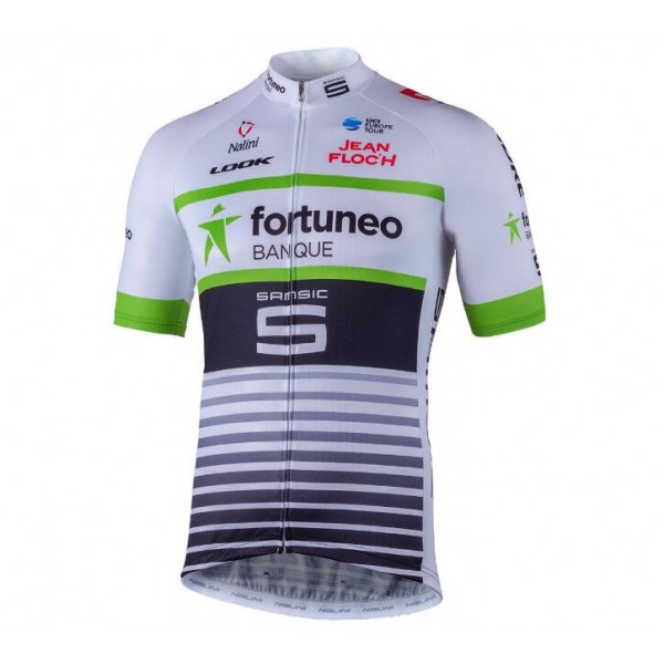 2018 Team Fortuneo Samsic Maglia Ciclismo Manica Corta 88889QT