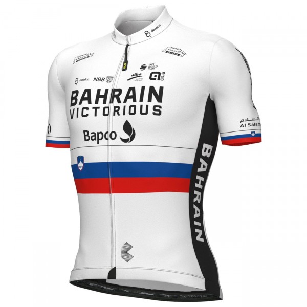 Bahrain vittorioso campione sloveno 2022 maglia da ciclismo a manica corta - ALE Professional Cycling Team