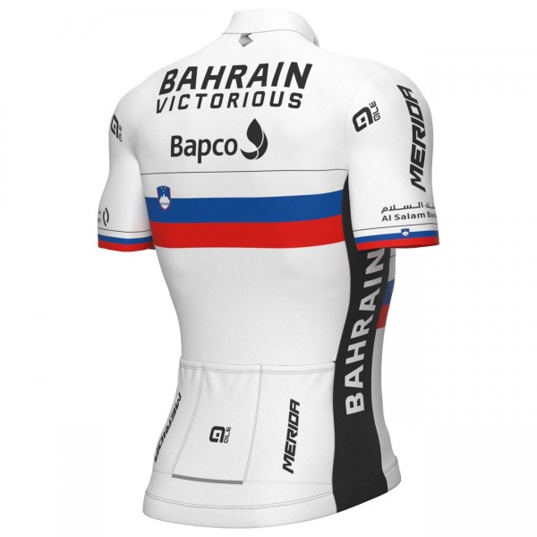 Bahrain vittorioso campione sloveno 2022 maglia da ciclismo a manica corta - ALE Professional Cycling Team