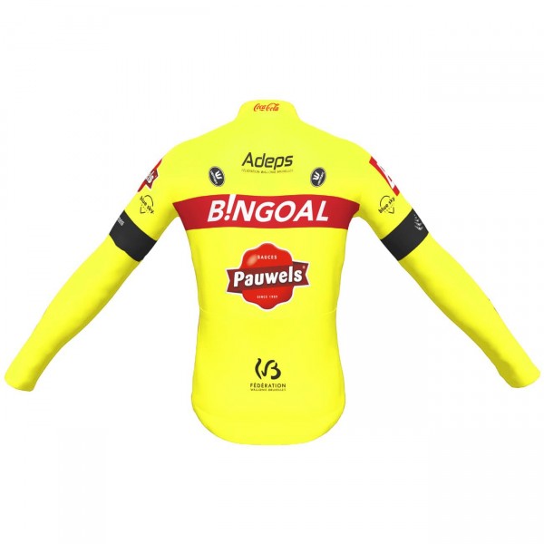 Maglia da ciclismo Bingoal Pauwels Sauces WB 2022 con maniche lunghe squadra di ciclismo professionale