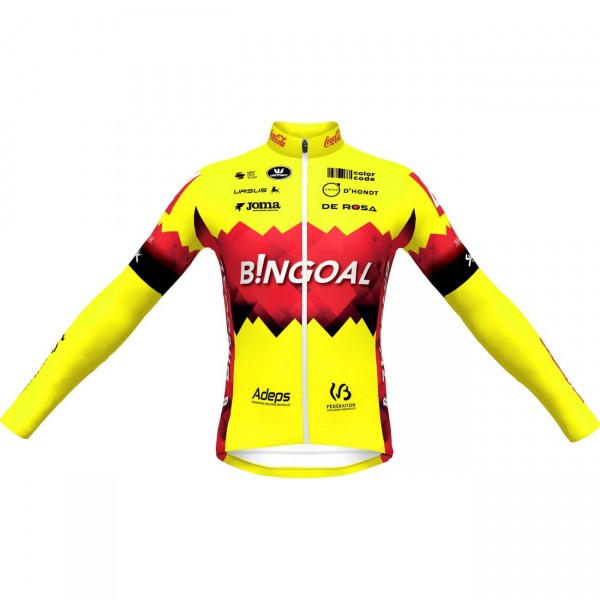 Bingoal WB 2023 maglia da ciclismo manica lunga squadra di ciclismo professionale