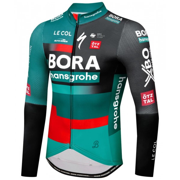 Maglia da ciclismo BORA-hansgrohe 2023(Race) a maniche lunghe della squadra di ciclisti professionisti