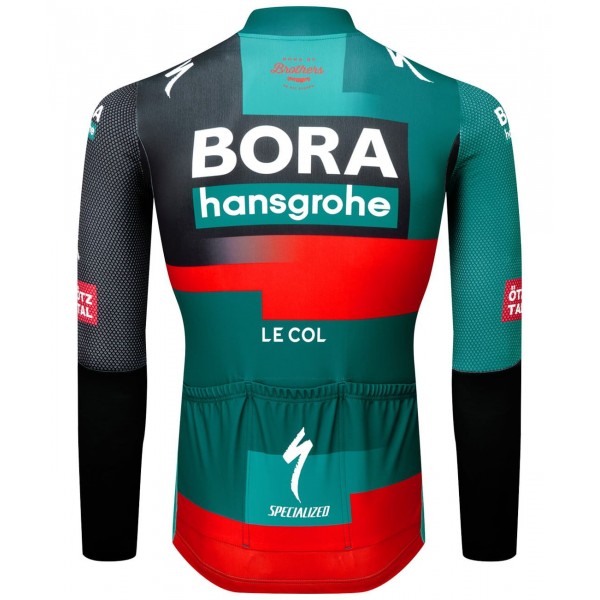 Maglia da ciclismo BORA-hansgrohe 2023(Race) a maniche lunghe della squadra di ciclisti professionisti