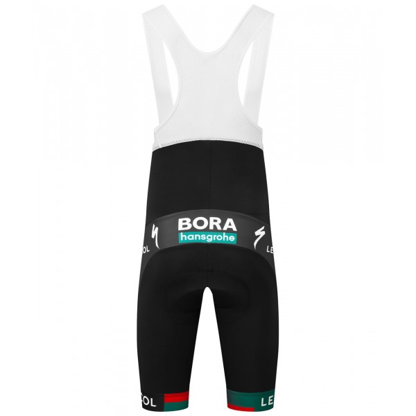 Pantaloncini con bretelle BORA-hansgrohe 2023 della squadra di ciclismo professionale