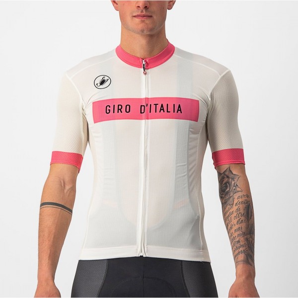 Maglia manica corta Giro d'Italia 2023 FUORI-MAGLIA BIANCO