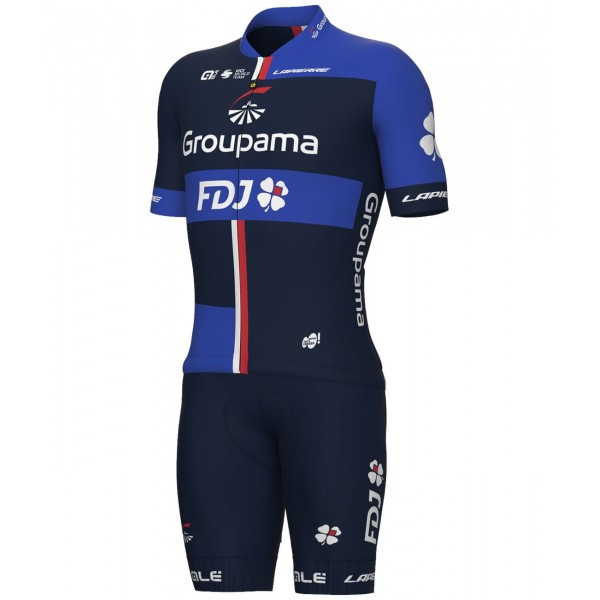 Pantaloncini con bretelle GROUPAMA-FDJ 2023-ALE team di ciclismo professionistico