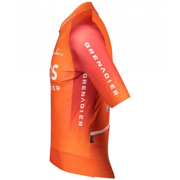 Maglia da allenamento INEOS GRENADIERS 2022 EPIC RACE manica corta (cerniera lunga) squadra di ciclismo professionale