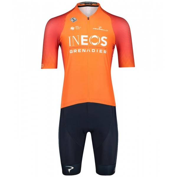 INEOS GRENADIERS 2022 Training Edition ICON Maglia da ciclismo a maniche corte (zip lunga) Squadra ciclistica professionale