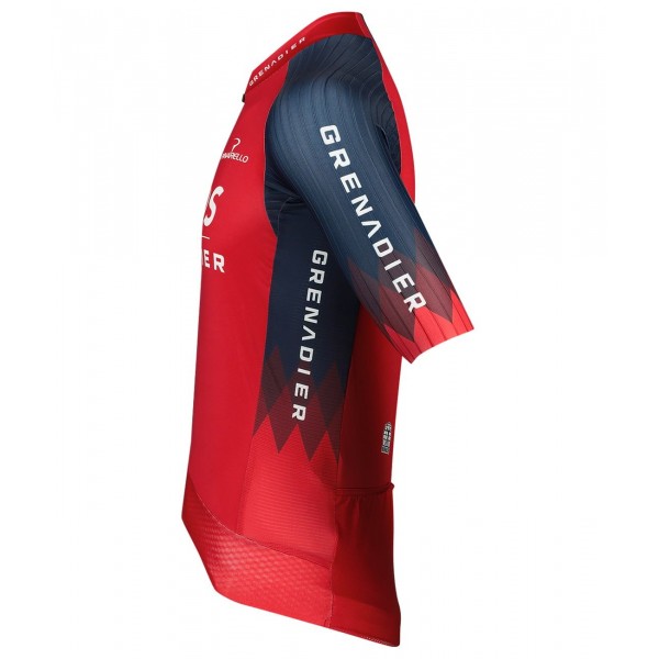 Maglia da ciclismo INEOS GRENADIERS 2023 EPIC RACE manica corta (zip lunga) Squadra ciclistica professionale