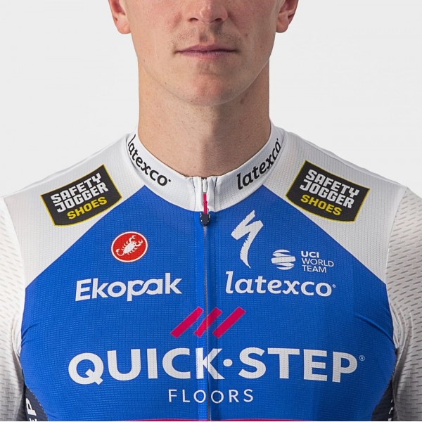 Quick Step Alpha Vinyl 2022 Competizione maglia da ciclismo a maniche corte squadra di ciclismo professionale
