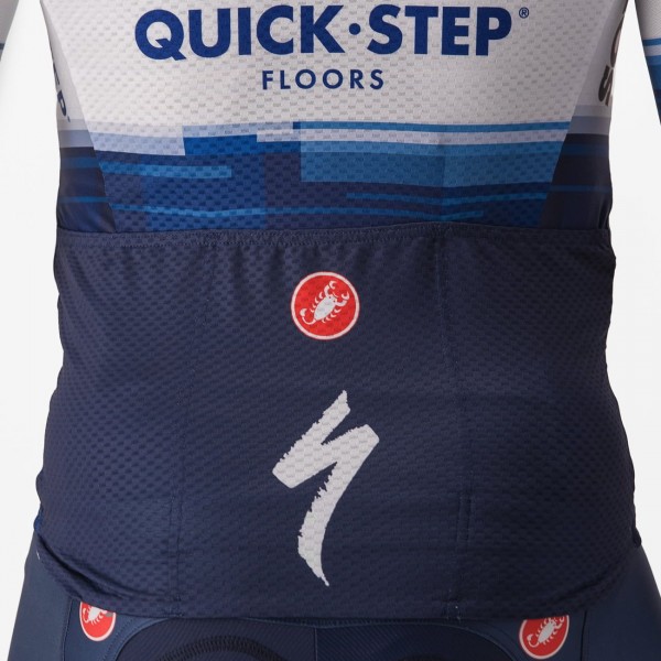 Maglia da ciclismo a manica corta Soudal Quick-Step 2023 Aero Race 6.1 della squadra di ciclisti professionisti