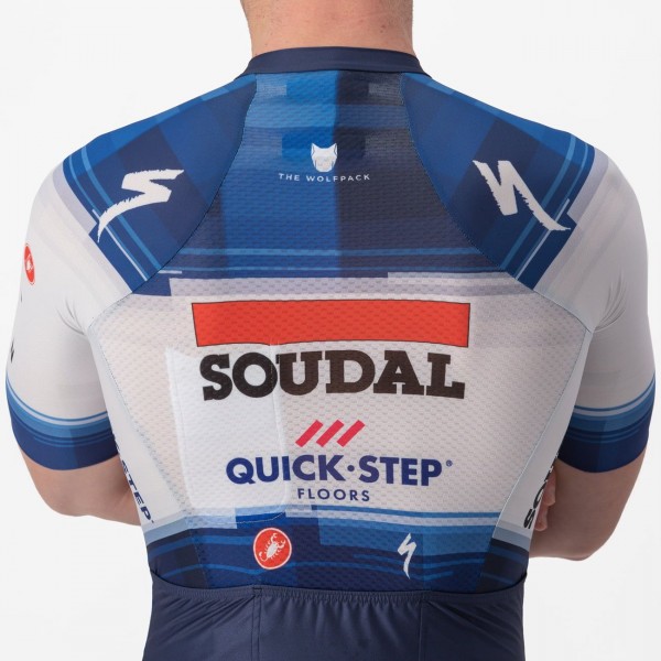Tuta da cronometro Soudal Quick-Step 2023 SANREMO RC SPEED squadra di ciclisti professionisti
