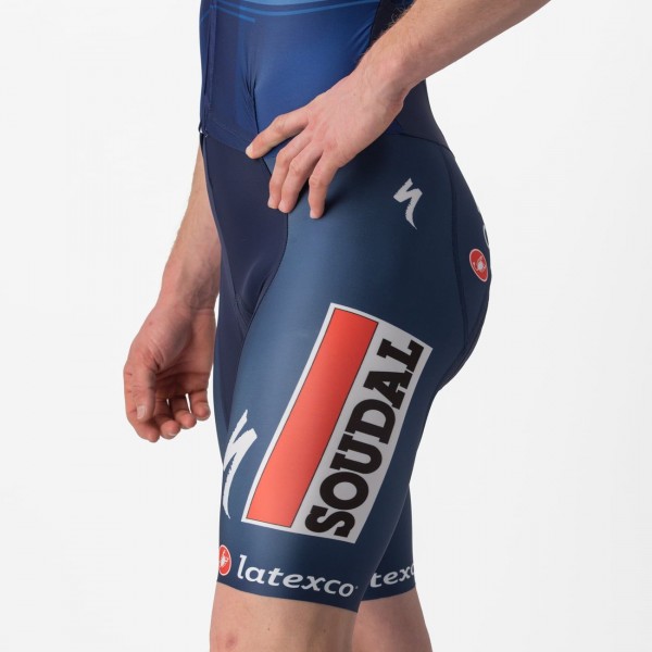 Tuta da cronometro Soudal Quick-Step 2023 SANREMO RC SPEED squadra di ciclisti professionisti