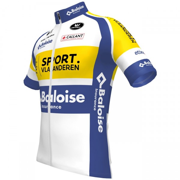 Maglia da ciclismo Sport Vlaanderen-Baloise 2022 a maniche corte della squadra di ciclisti professionisti