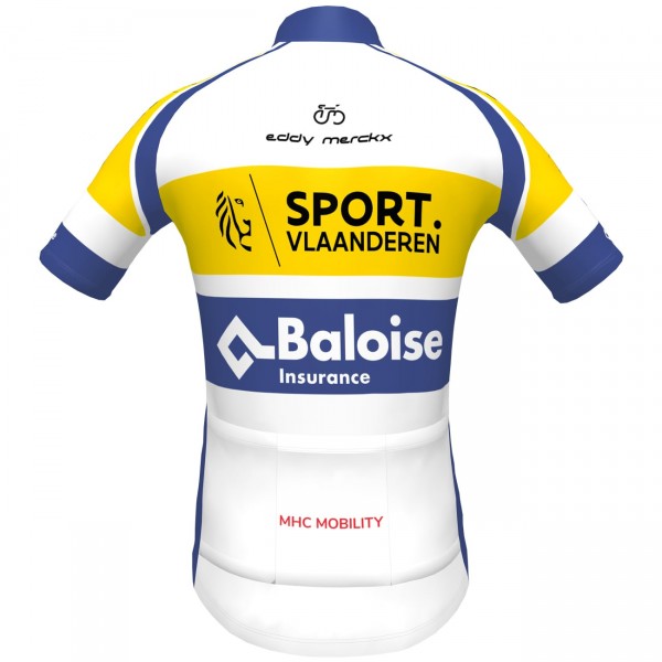 Maglia da ciclismo Sport Vlaanderen-Baloise 2022 a maniche corte della squadra di ciclisti professionisti