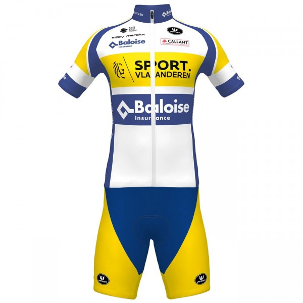 Maglia da ciclismo Sport Vlaanderen-Baloise 2022 a maniche corte della squadra di ciclisti professionisti