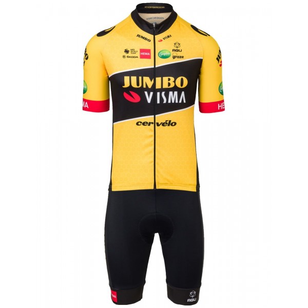 Pantaloncini con bretelle TEAM JUMBO-VISMA 2022 team di ciclismo professionistico