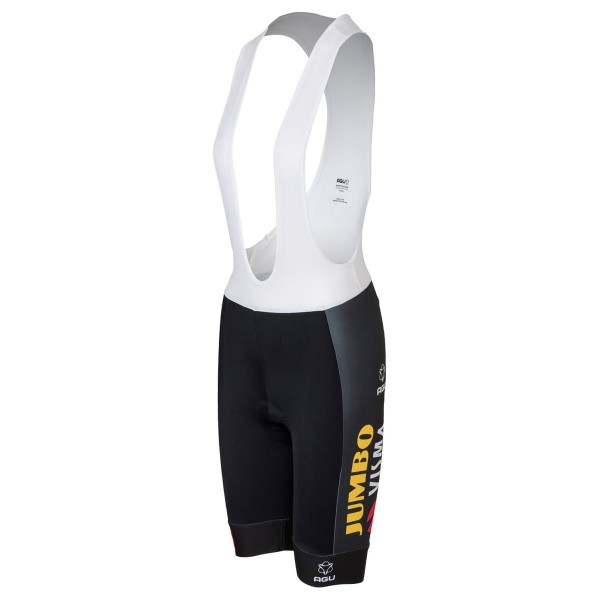 Pantaloncini con bretelle TEAM JUMBO-VISMA 2023 da donna corti squadra di ciclismo professionale